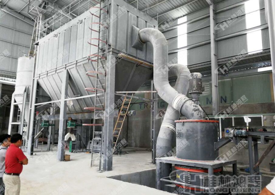 桂林鴻程白云石磨粉機，環(huán)保磨粉機-HCH超細環(huán)輥磨粉機環(huán)保設備